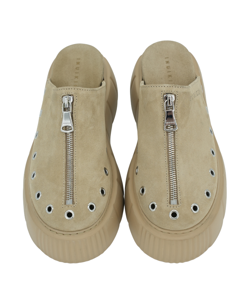 INUIKII - MULES "MATILDA SUEDE" BEIGES