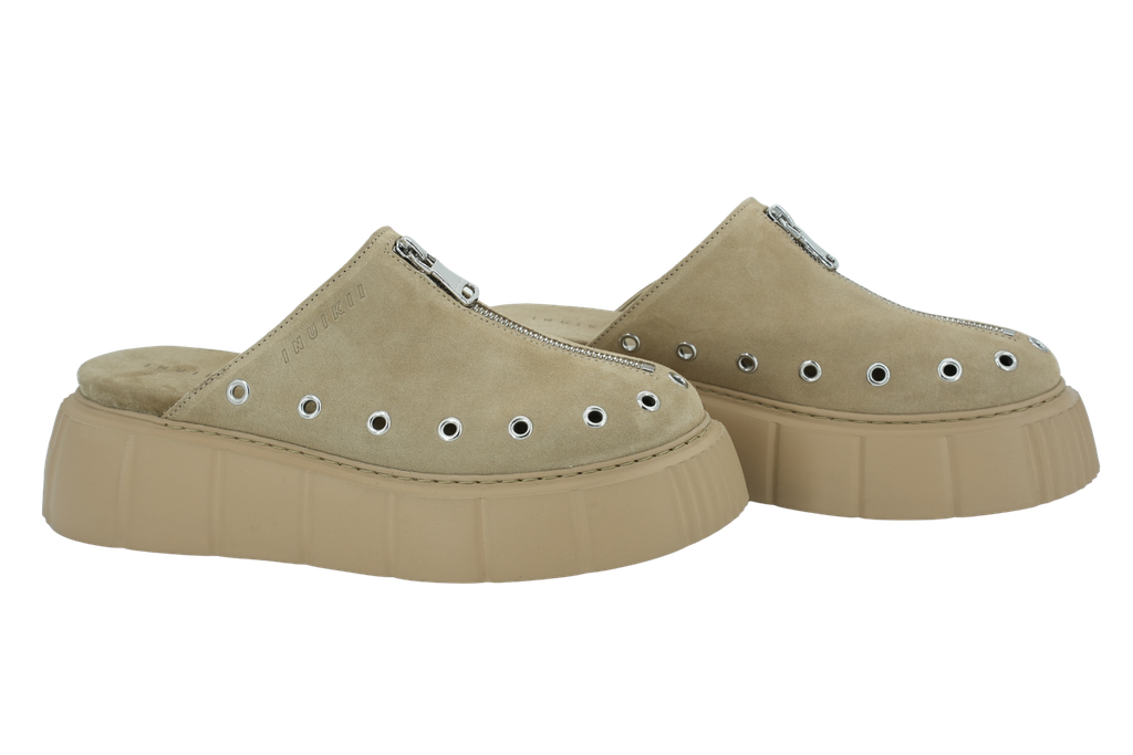 INUIKII - MULES "MATILDA SUEDE" BEIGES