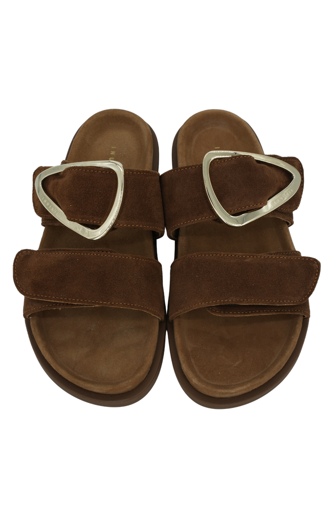 INUIKII - SANDALES " DREAMER BUCKLE" MARRONS