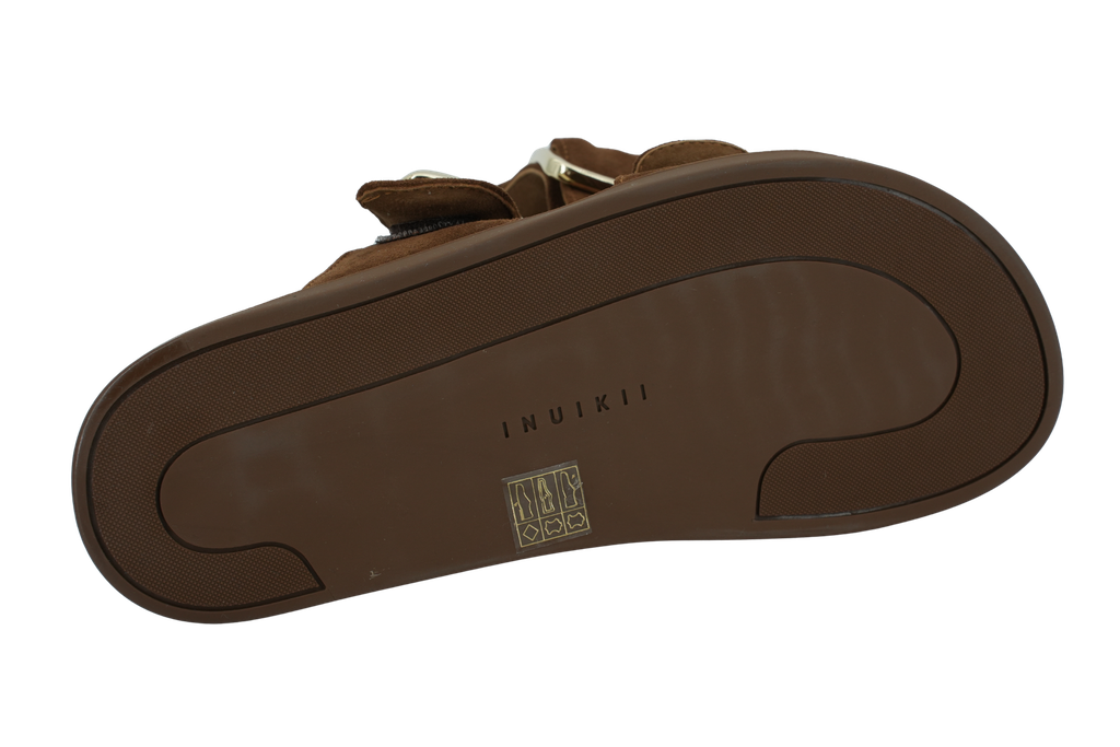 INUIKII - SANDALES " DREAMER BUCKLE" MARRONS