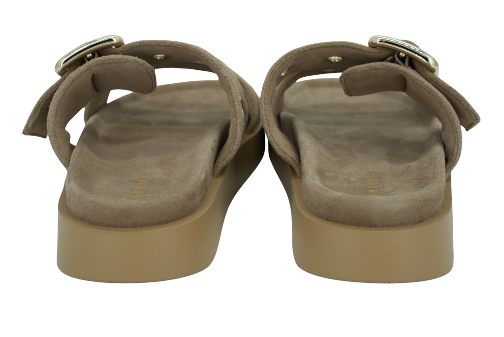 INUIKII - SANDALES " TILDA BUCKLE" BEIGES