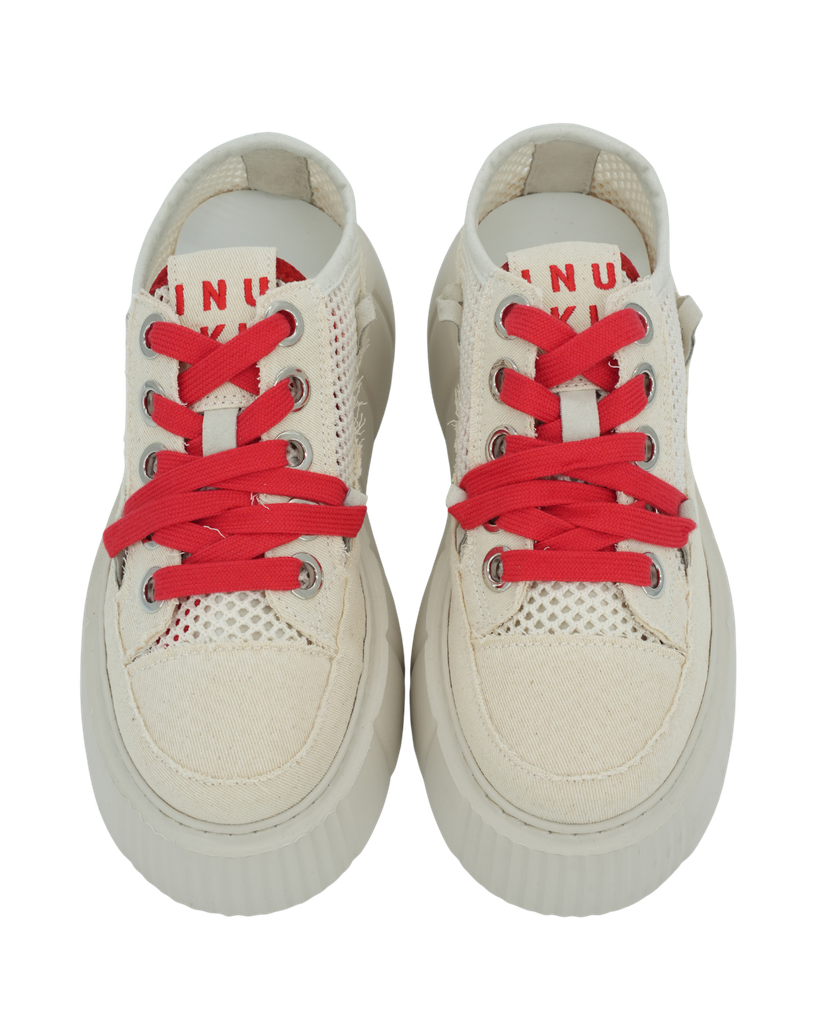 INUIKII - BASKETS "MATILDA NET" CRÈMES