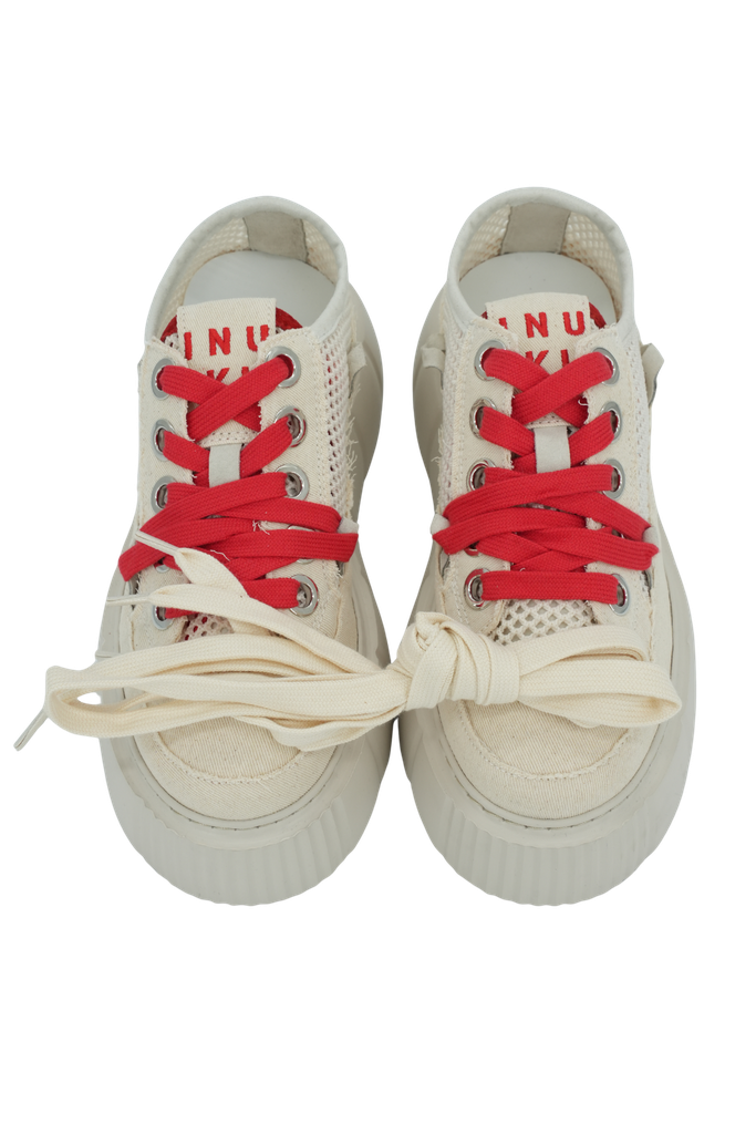 INUIKII - BASKETS "MATILDA NET" CRÈMES
