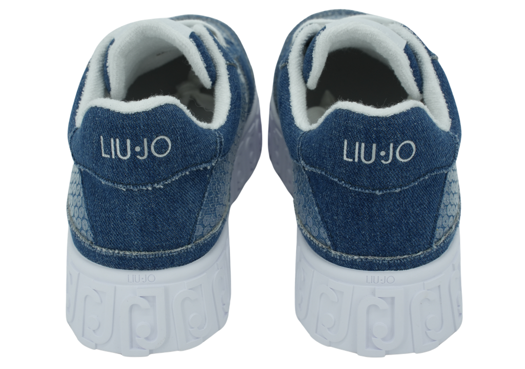 LUI JO - BASKETS "LOVELY 01" JEANS À SEQUINS