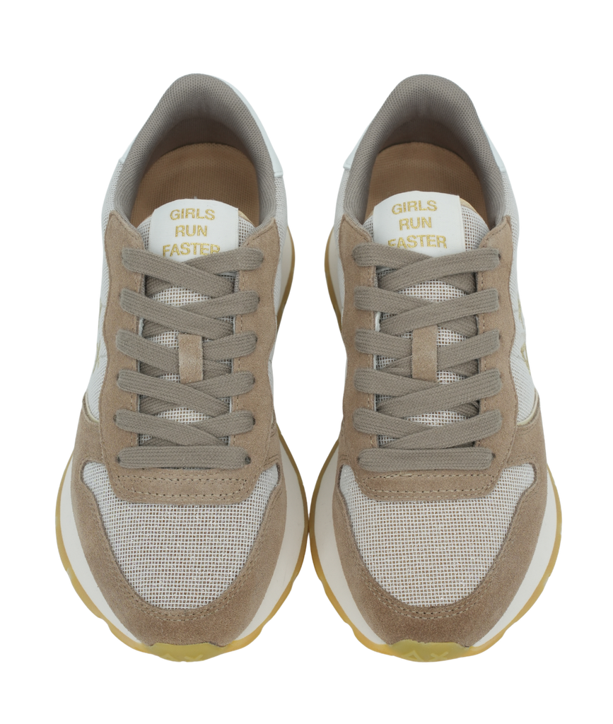SUN68 - BASKETS "ALLY GLITTER" BEIGES