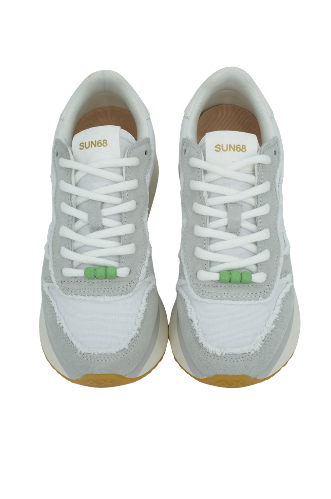 SUN68 - BASKETS "BIG STARGIRL" BLANCHES