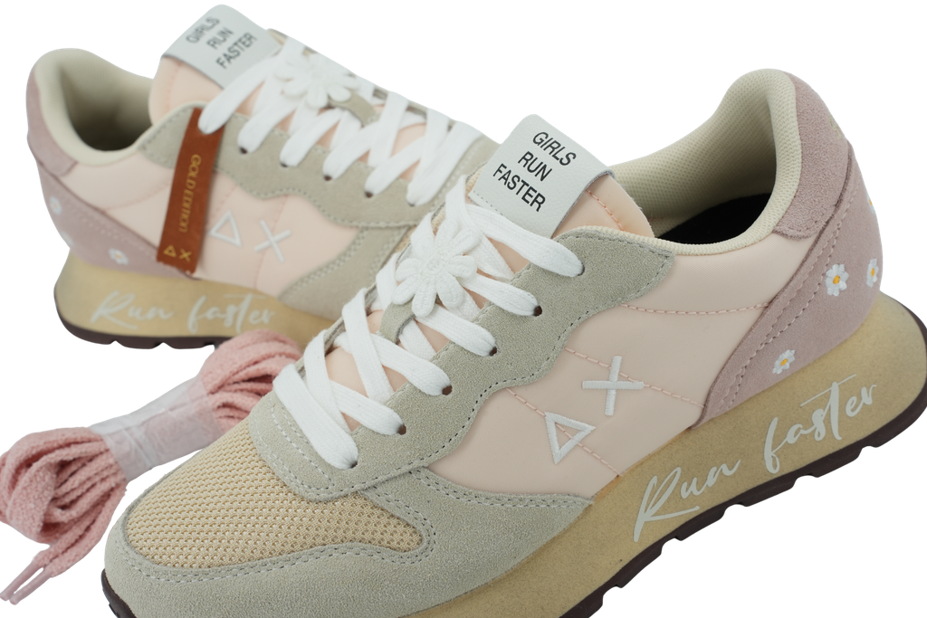 SUN68 - BASKETS "ALLY VINTAGE" ROSÉES