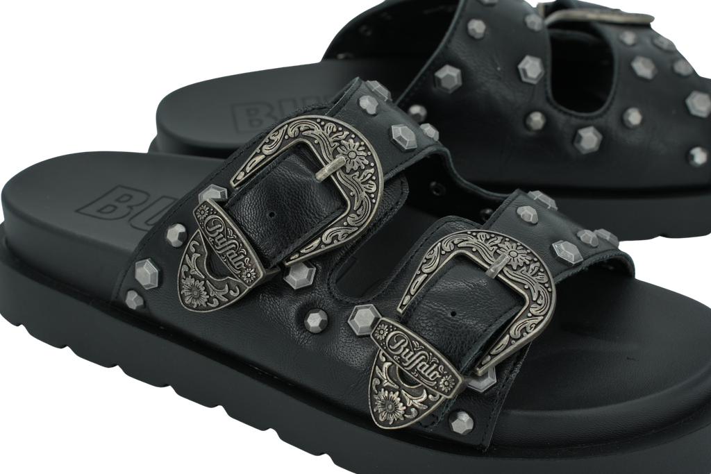BUFFALO - SANDALES "RAYA ARI WEST" NOIRES WESTERN