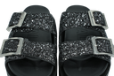 BUFFALO - SANDALES "RAYA ARI GLAM" NOIRES À PAILLETTES
