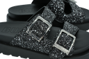 BUFFALO - SANDALES "RAYA ARI GLAM" NOIRES À PAILLETTES