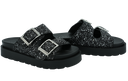 BUFFALO - SANDALES "RAYA ARI GLAM" NOIRES À PAILLETTES
