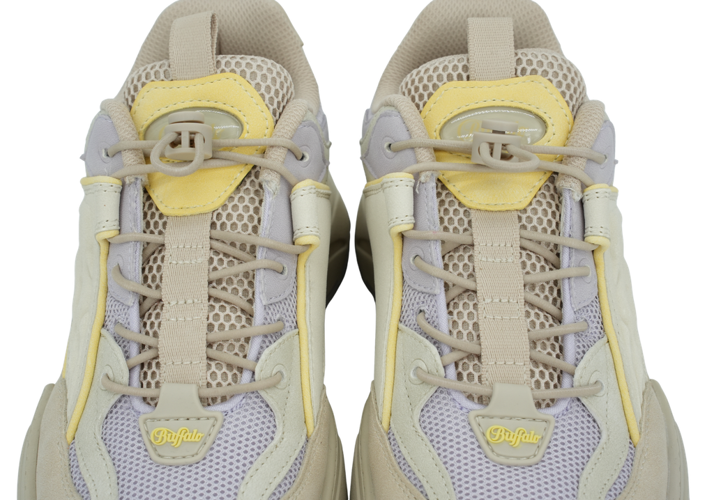 BUFFALO - BASKETS "PYRA ONE" BEIGES ET LILAS
