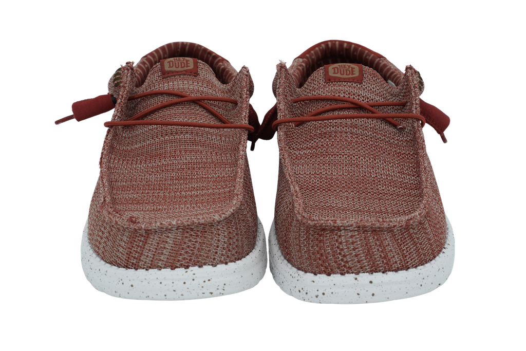 HEY DUDE - MOCASSINS "WALLY STRETCH SOX" BORDEAUX