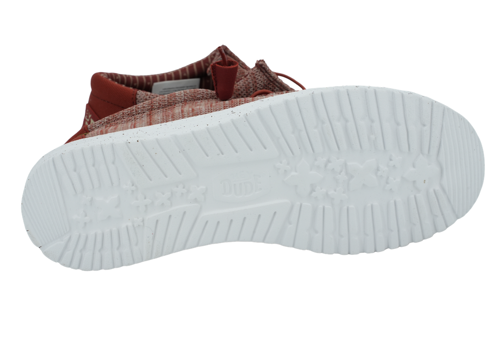 HEY DUDE - MOCASSINS "WALLY STRETCH SOX" BORDEAUX