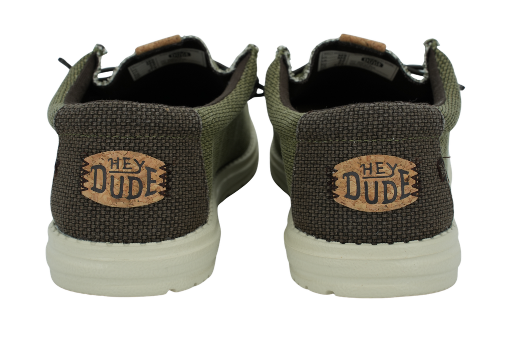 HEY DUDE - MOCASSINS "WALLY BRAIDED" BRUNS ET KAKIS