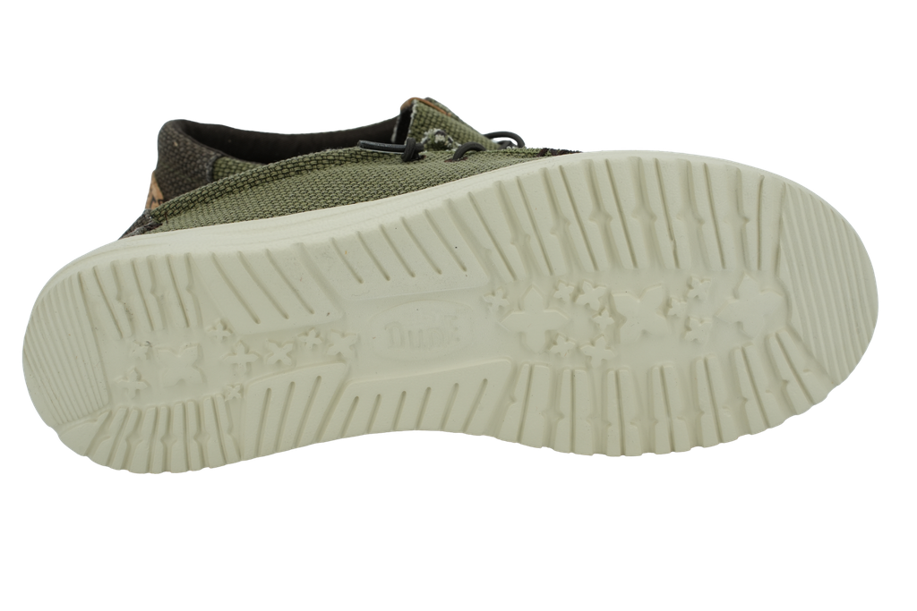 HEY DUDE - MOCASSINS "WALLY BRAIDED" BRUNS ET KAKIS