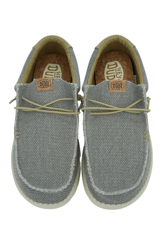 HEY DUDE - MOCASSINS "WALLY BRAIDED" BLEUS ET KAKIS