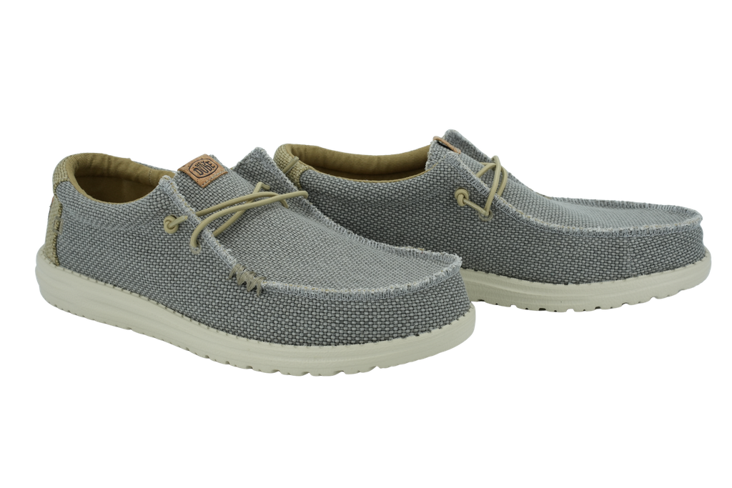 HEY DUDE - MOCASSINS "WALLY BRAIDED" BLEUS ET KAKIS
