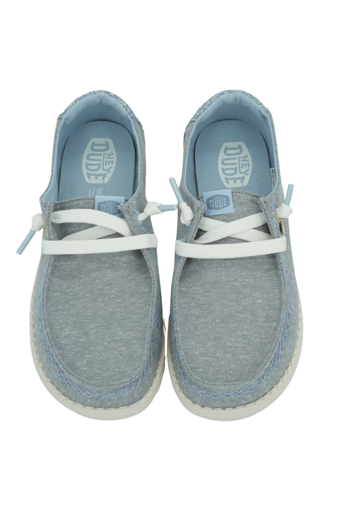HEY DUDE - MOCASSINS "WENDY BREAK SURF" BLEUS/GRIS