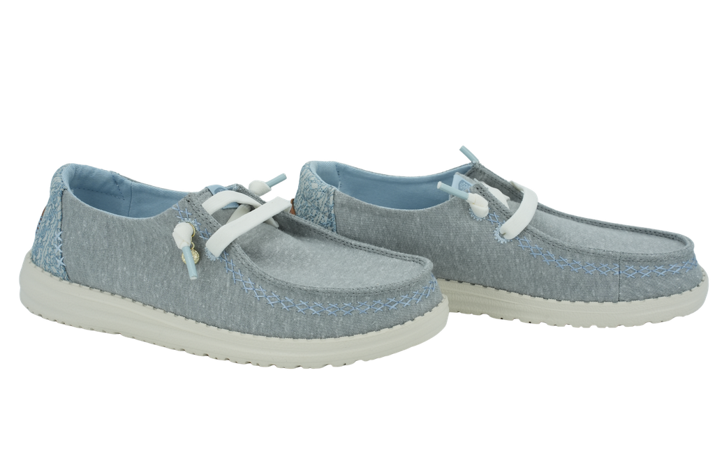HEY DUDE - MOCASSINS "WENDY BREAK SURF" BLEUS/GRIS