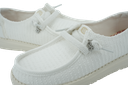 HEY DUDE - MOCASSINS "WENDY FRAYED" BLANCS