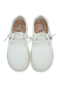 HEY DUDE - MOCASSINS "WENDY FRAYED" BLANCS