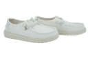 HEY DUDE - MOCASSINS "WENDY FRAYED" BLANCS