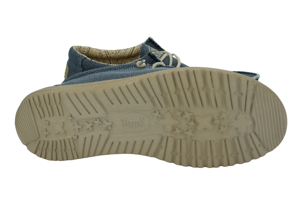 HEY DUDE - MOCASSINS "WALLY BRAIDED" BLEUS MARINES
