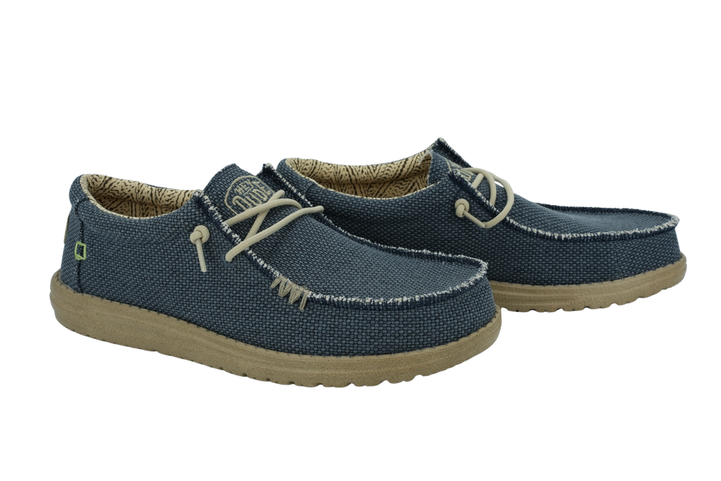 HEY DUDE - MOCASSINS "WALLY BRAIDED" BLEUS MARINES