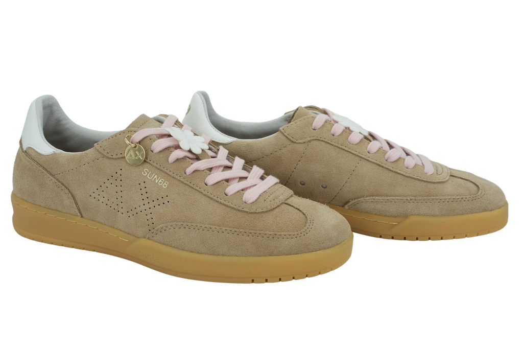 SUN68 - BASKETS "CALIFORNIA SUN" SUÈDES BEIGES