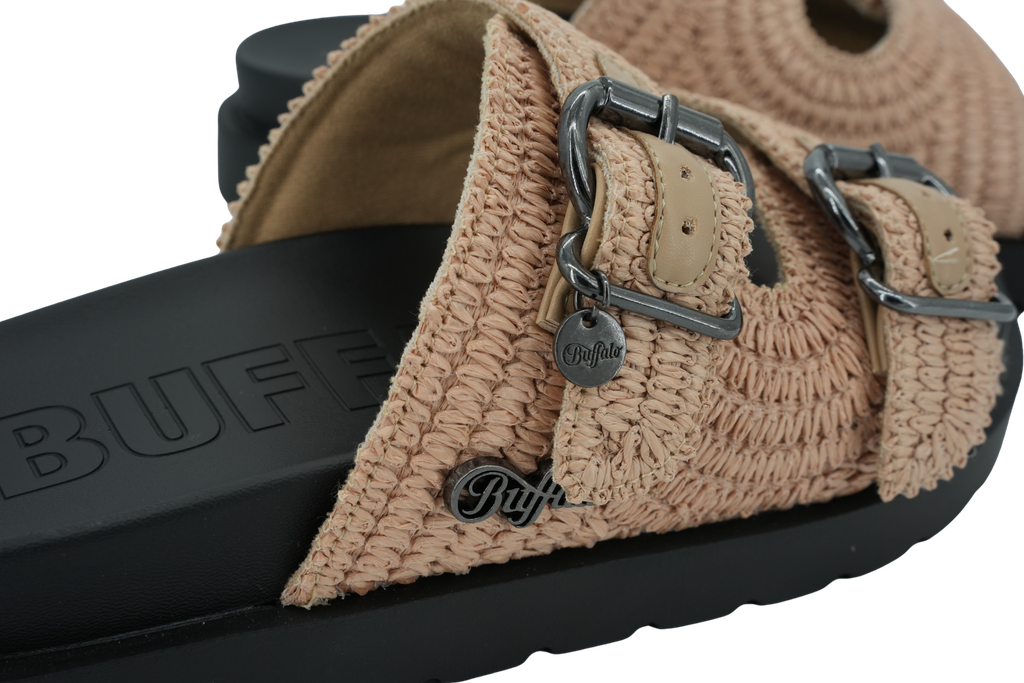 BUFFALO - SANDALES "RAYA ARI BO" BEIGES ET NOIRES