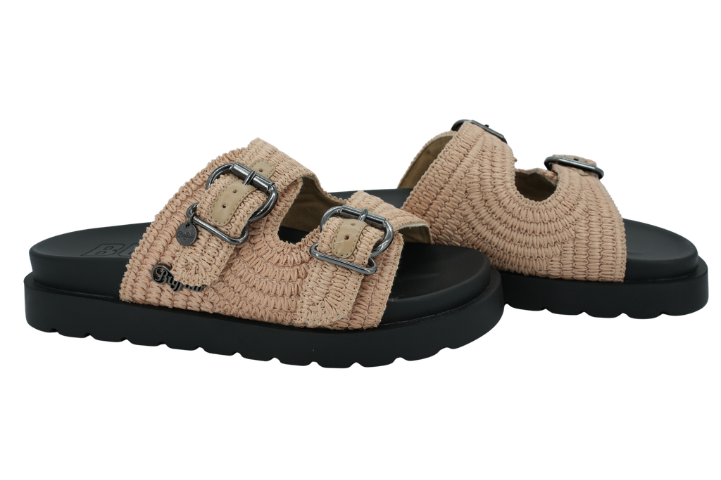 BUFFALO - SANDALES "RAYA ARI BO" BEIGES ET NOIRES