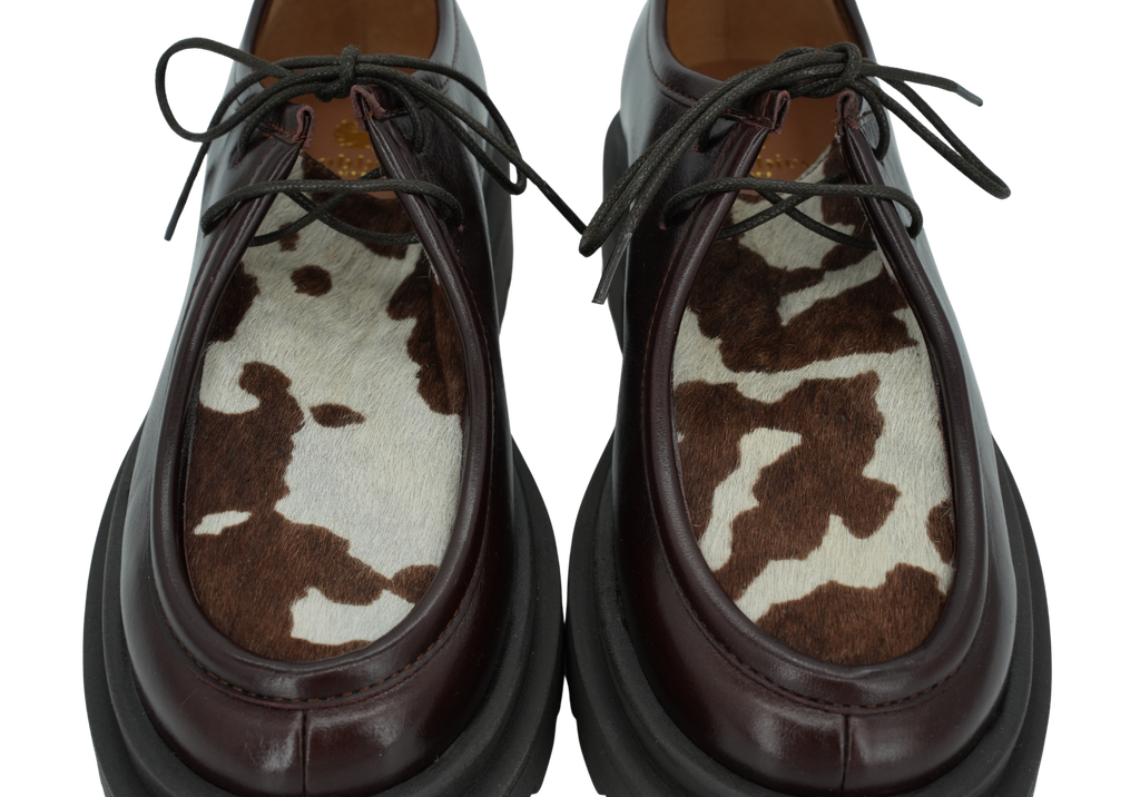 BOBBIES - DERBIES "NOREEN" MARRONS