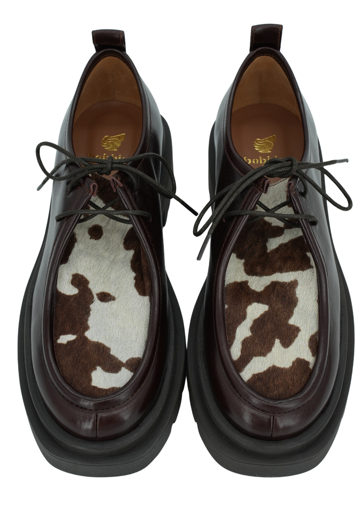 BOBBIES - DERBIES "NOREEN" MARRONS