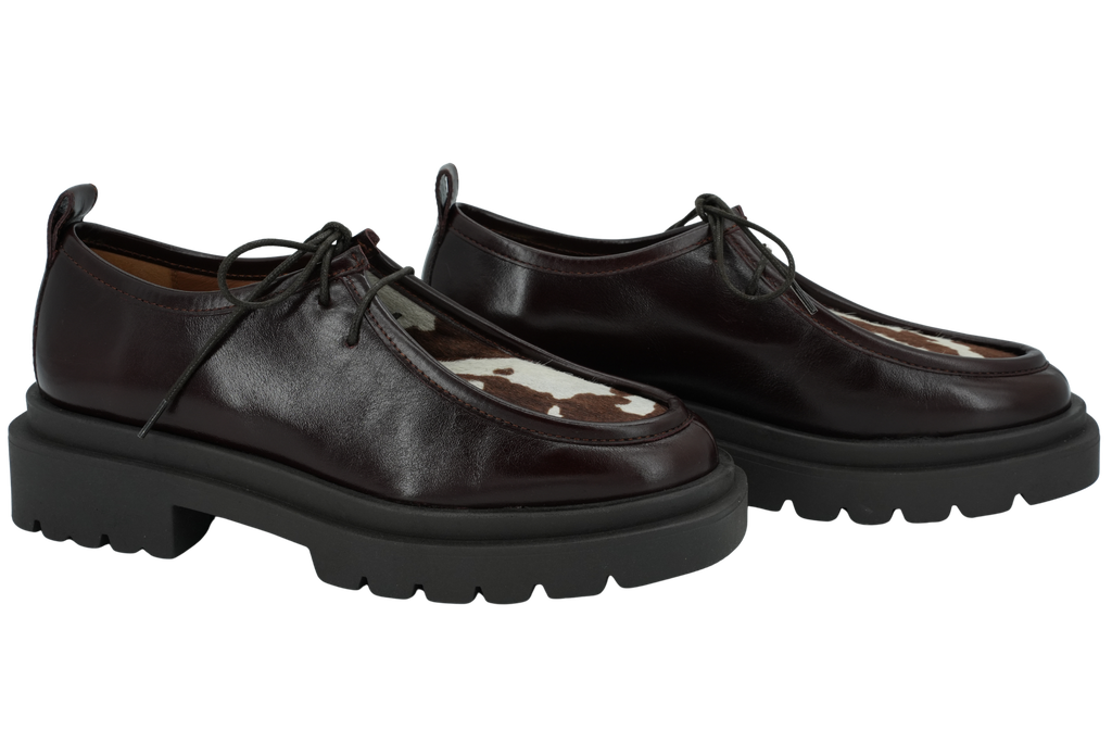 BOBBIES - DERBIES "NOREEN" MARRONS