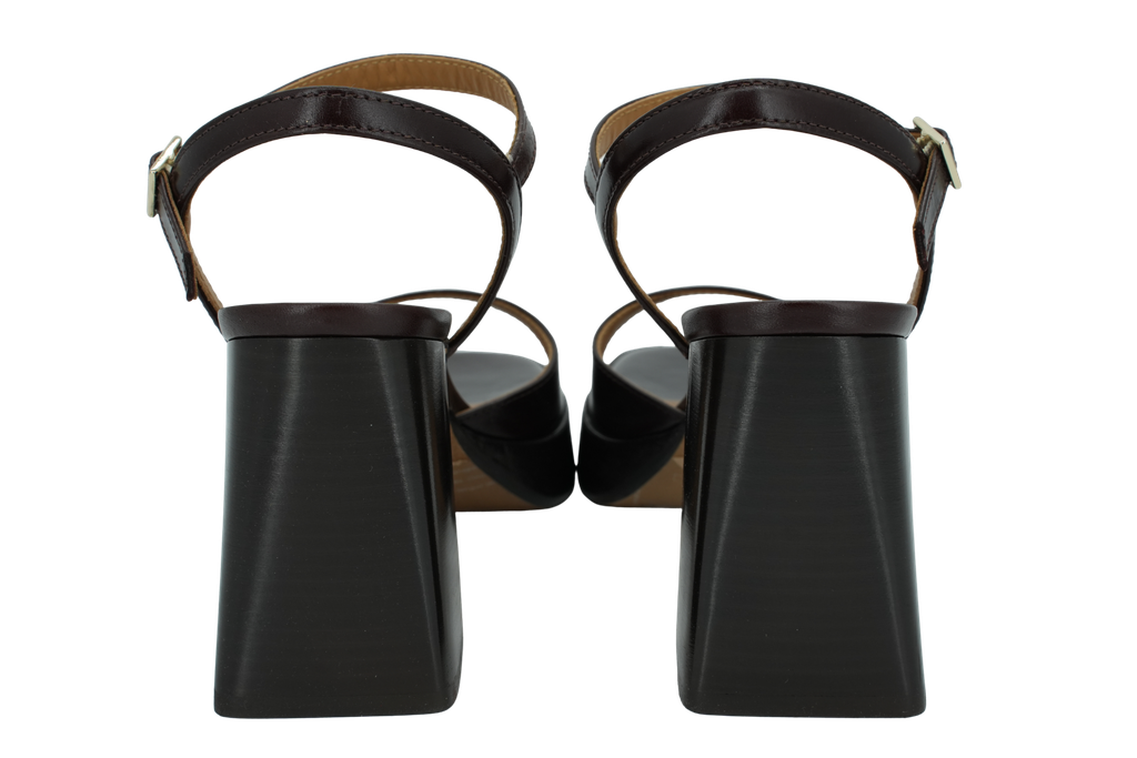 BOBBIES - SANDALES À TALONS "LENKA" MARRONS