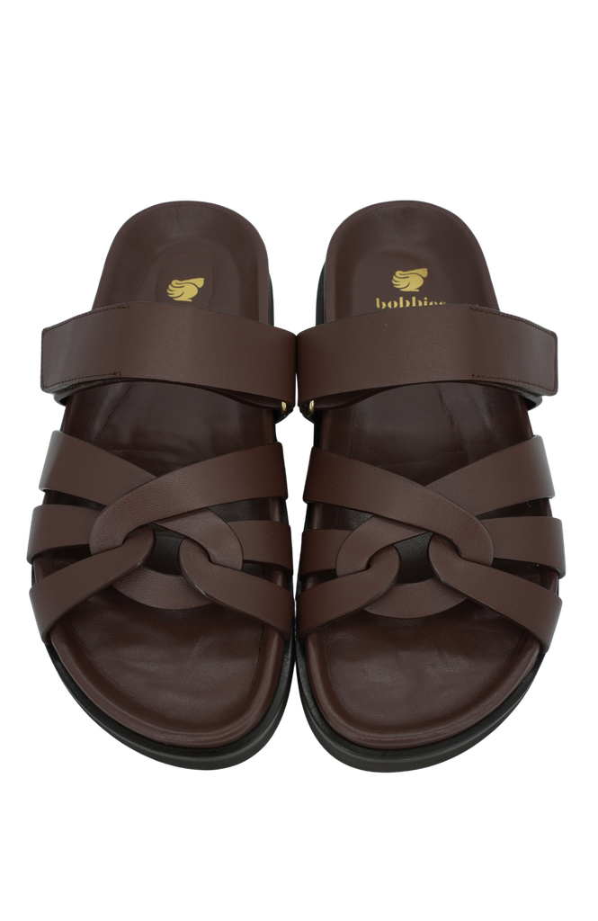 BOBBIES - SANDALES "ATLAS" MARRONS