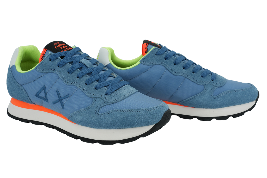 SUN68 - BASKETS "TOM FLUO" BLEUES