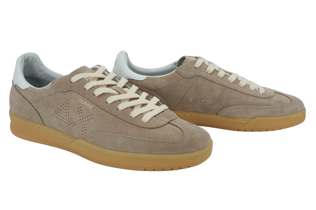 SUN68 - BASKETS "CALIFORNIA SUN" SUÈDES BEIGES