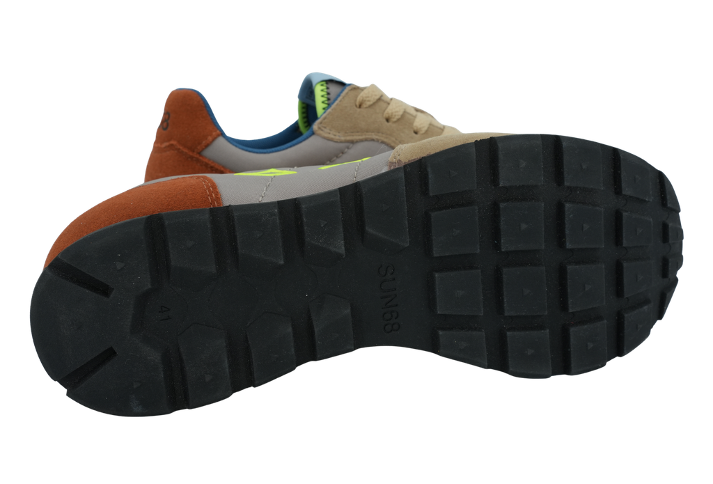 SUN68 - BASKETS "TOM MULTICOLOR" MARRONS