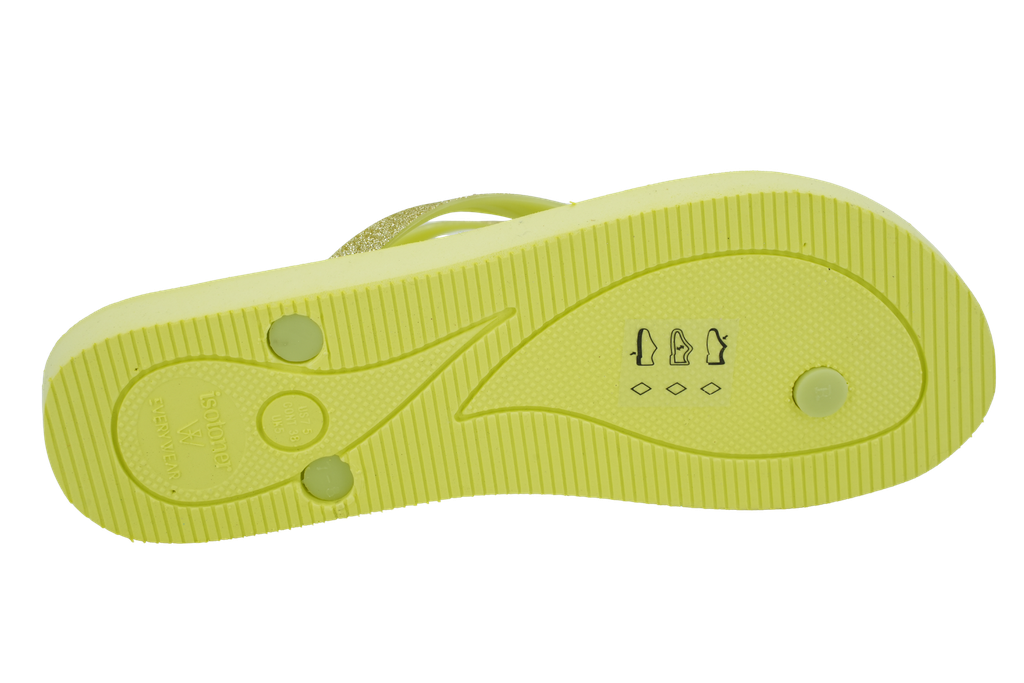 ISOTONER - TONGS "EVERYWEAR" JAUNES