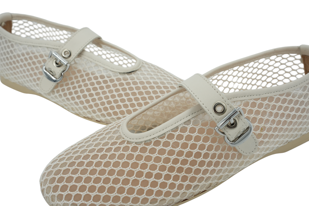 KMB - BALLERINES MESH BEIGES