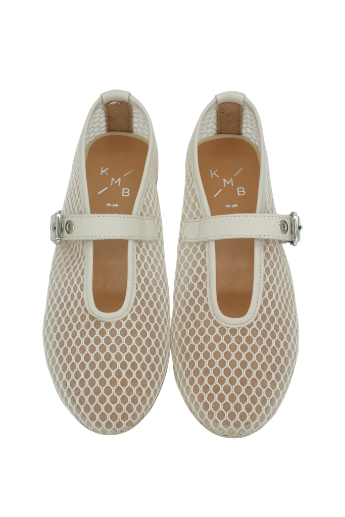 KMB - BALLERINES MESH BEIGES