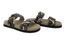 MARUTI - SANDALES MARRONS ET BEIGES DEUX BRIDES