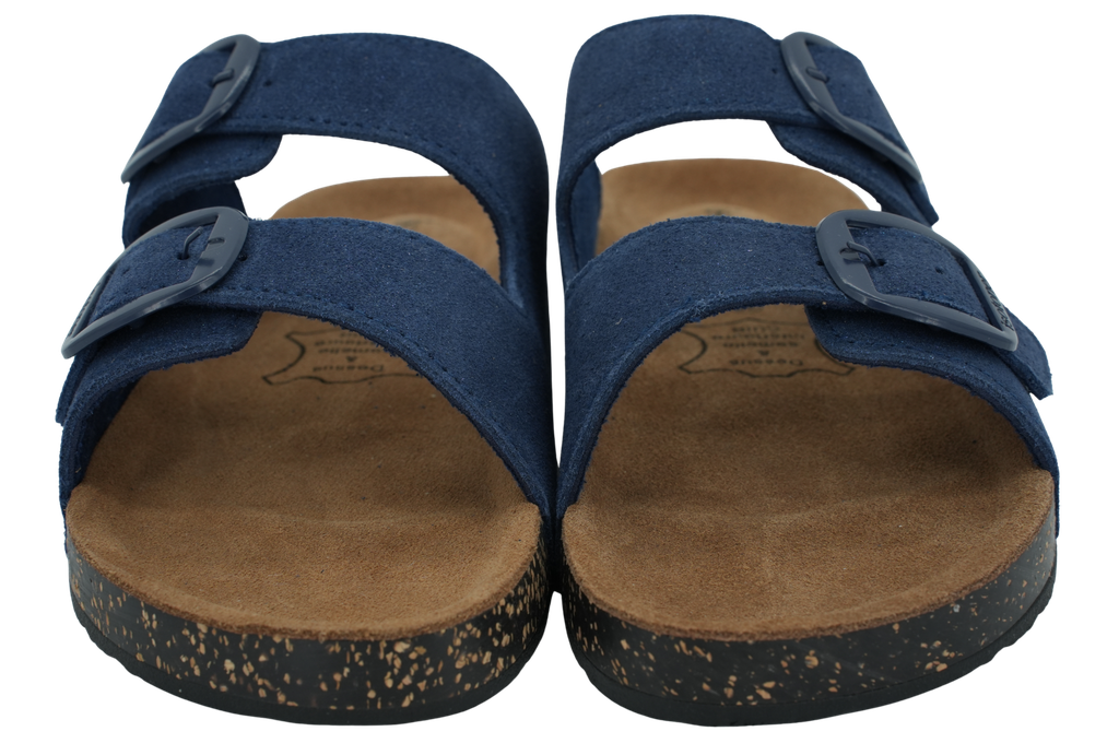 ISOTONER - SANDALES DOUBLES BRIDES BLEUES