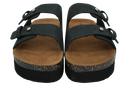 ISOTONER - SANDALES DOUBLES BRIDES PLATEFORMES NOIRES