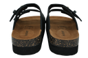 ISOTONER - SANDALES DOUBLES BRIDES PLATEFORMES NOIRES