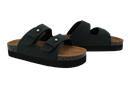 ISOTONER - SANDALES DOUBLES BRIDES PLATEFORMES NOIRES