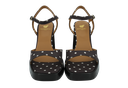BOBBIES - SANDALES À TALONS "LENKA" POIS MARRONS
