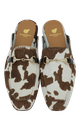 BOBBIES - MULES "EMY" BLANCS ET BRUNS